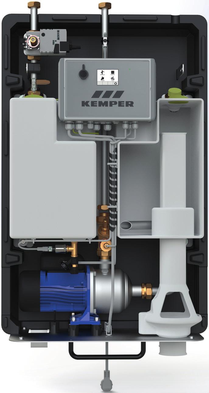 KEMPER Lösung für Flüssigkeitskategorie 5 FK-5 Sicherheitstrennstation KEMPER FK-5 Sicherheitstrennstation AB hohe Leistungsfähigkeit: Fördermenge 7 m³/h Unterstützung der Trinkwasserhygiene durch