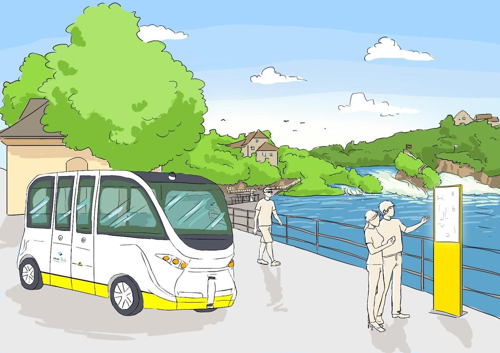 Automatisierung im öffentlichen Verkehr Seite 21 Schritte zur Umsetzung Eine ideale Ergänzung Selbstfahrende Fahrzeuge werden künftig dafür sorgen, bislang nicht befahrene und unrentable