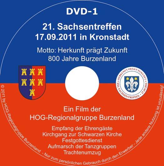 21. Sachsentreffen in Kronstadt auf Doppel-DVD dokumentiert Das 21. Sachsentreffen, das im Jubiläumsjahr 2011 des Burzenlandes erstmals am 17.09.