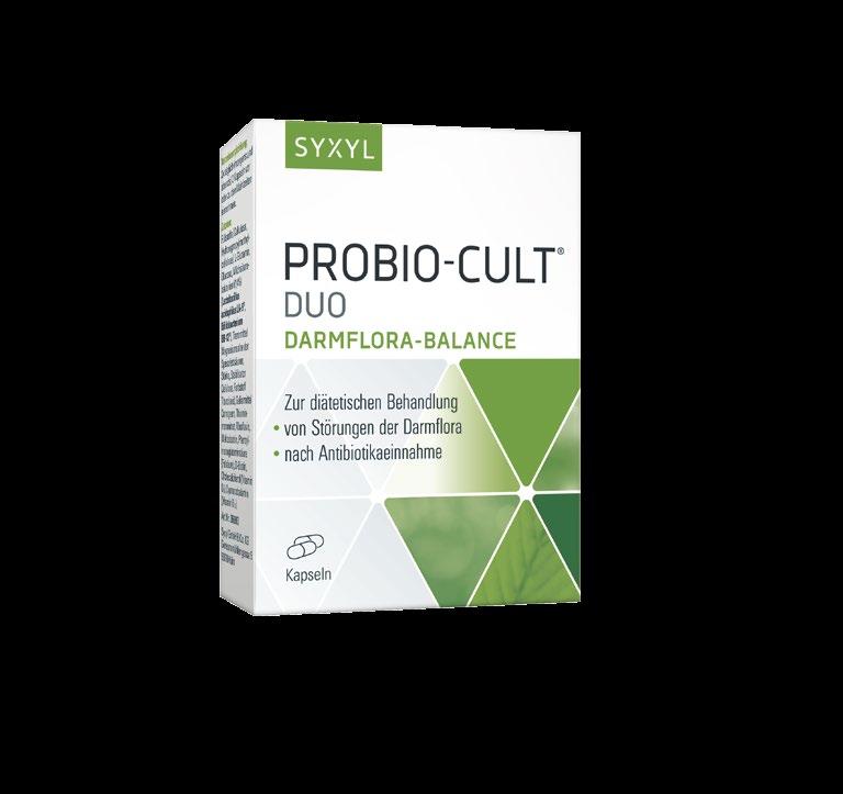 PROBIO-CULT : 2-FACH DARMAKTIV. ProBio-Cult enthält eine innovative Kombination aus speziellen Milchsäurebakterien und Mikronährstoffen zur Unterstützung der Darmflora und der Darmschleimhaut.