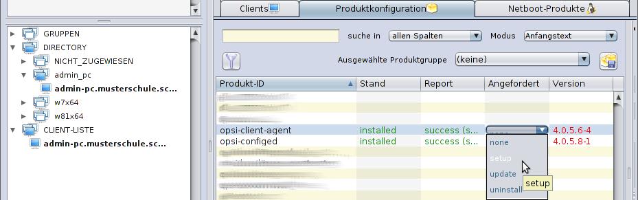 2 opsi-client-agent auf allen Client-PCs aktualisieren Aktualisieren sie auf ALLEN Client-PCs den opsi-client-agent auf die