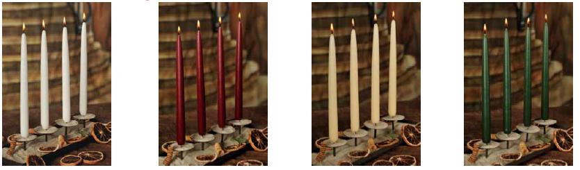 Diese Qualitäts-Kerzen brennen absolut rußfrei, lange und gleichmäßig.