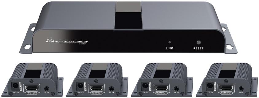over Ethernet) - it is only one unit (transmitter) that needs to be powered Highest supported video resolution: 1080p / 60 Hz HDMI Loop Out - Allows you to