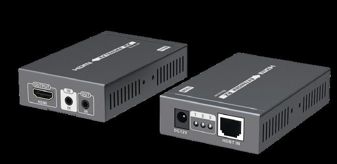 HDMI Repeater HDMI Repeater 4K HDMI Extender Set, HDBaseT 4K HDMI Extender Set, HDBaseT Verlängert die maximale Länge für HDMI Kabel auf bis zu 100 m wobei nur ein einfaches Netzwerkkabel zwischen