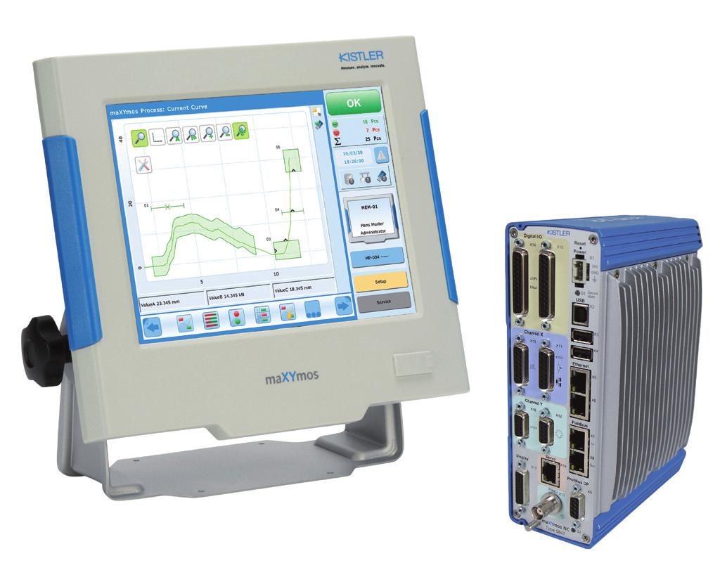 Elektronik & Software mamos NC -Monitor für die Überwachung und Ansteuerung von NC-Fügemodulen Typ 5847B.