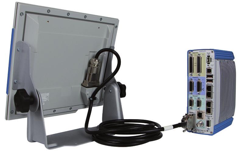 Das DIM Cable Extender wird über ein Ethernetkabel an eines oder an mehrere mamos verbunden.
