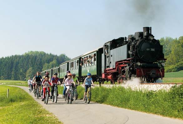 Natur & Aktiv 14 Radfahren Station des Oberschwaben-Allgäu-Wegs (Zertifizierter Radweg) Alles wofür Oberschwaben und das Württembergische Allgäu bekannt sind, kann man bei diesem Rundweg erleben, der
