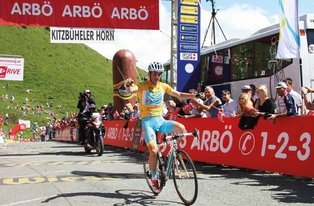 magazinradsport PERFEKTE KULISSE: Die Strecke auf das Kitzbüheler Horn, die der ARBÖ auch heuer wieder als Etappen- Sponsor begleitet, zählt zu den Highlights der Österreich Rundfahrt.