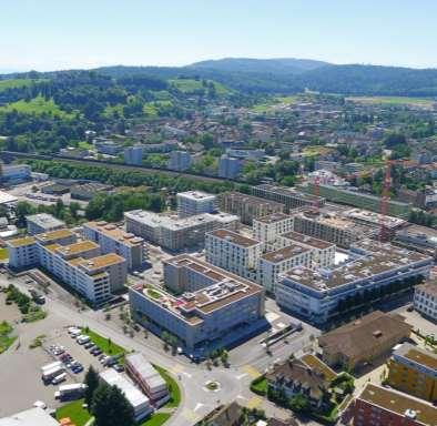 Realisierte Projekte: Im Lenz, Lenzburg (AG) Eckdaten > Arealfläche 61 400 m 2 > 500 Wohnungen > 1 Seniorenzentrum > Gewerbe- & Dienstleistungsflächen