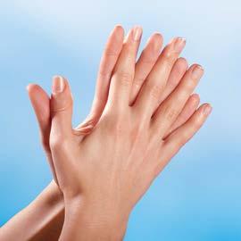 5 Sekunden lang ausführen Schritt 1 Handfläche auf Handfläche Schritt 4 Außenseite der verschränkten Finger