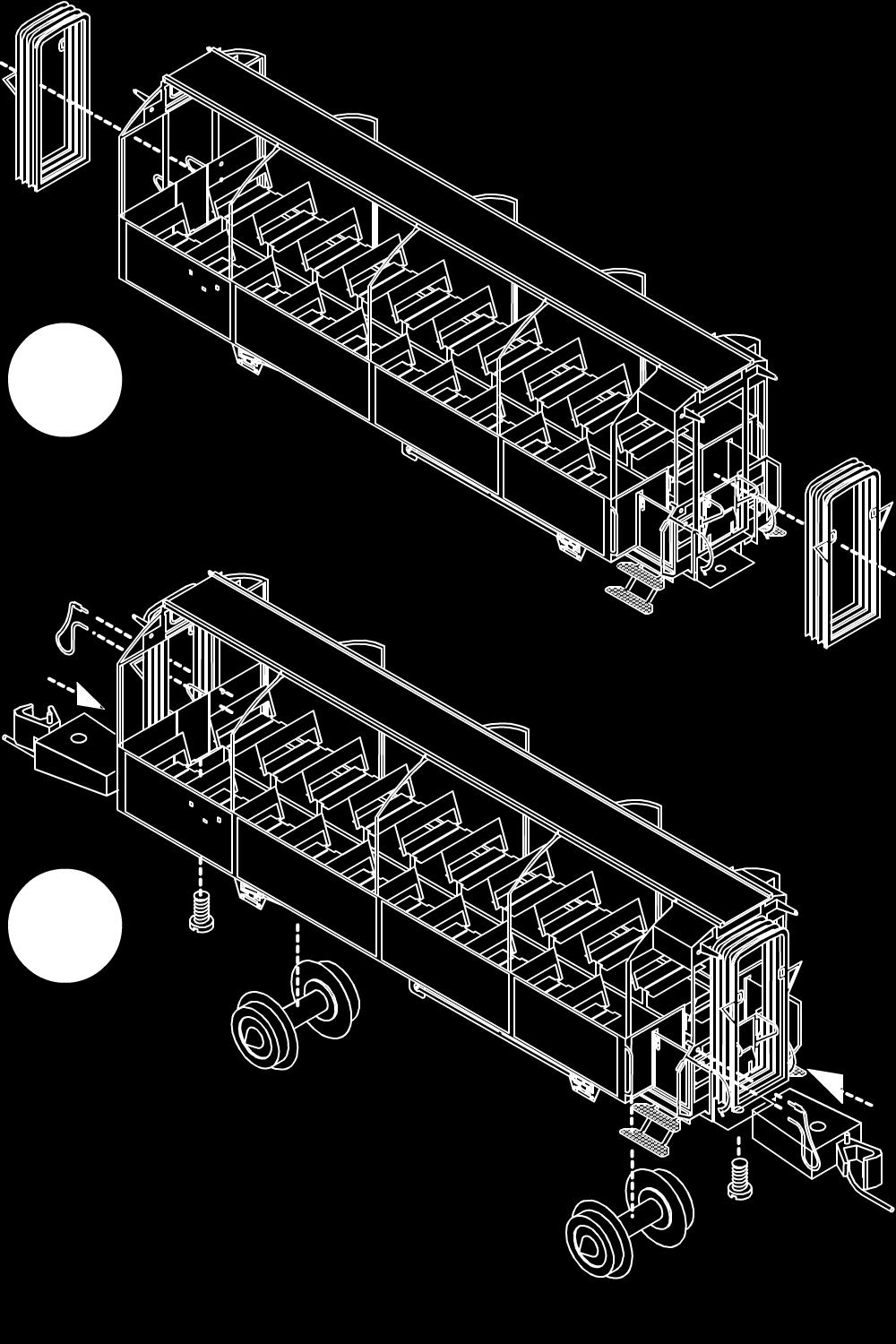 Abschlussarbeiten Sobald alle Baugruppen zusammengefügt sind, kleben Sie die Faltenbälge an die korrekte Position (siehe Abbildung 31).