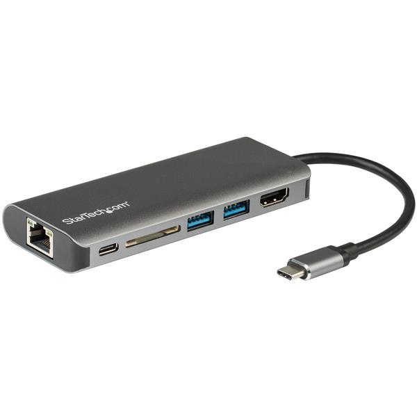 USB-C Multiport Adapter mit HDMI - SD Kartenleser - 2xA 1xC - PD 3.