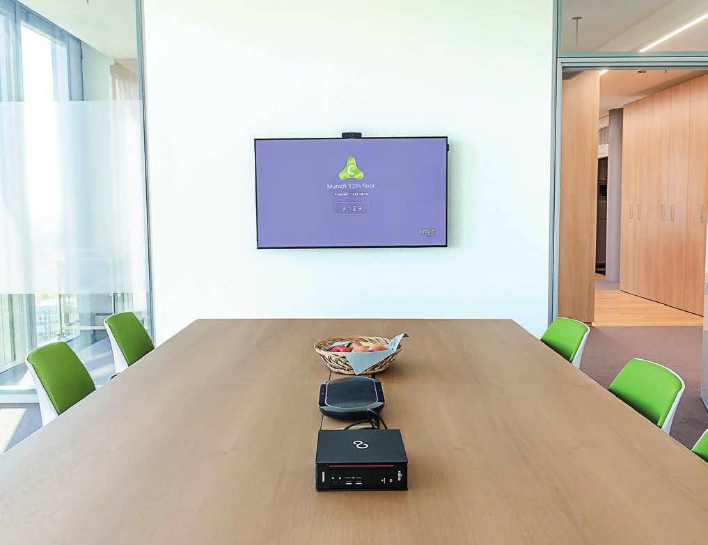 Circuit Meeting Room Circuit Meeting Room (CMR) schafft den digitalen Arbeitsplatz für Teams.