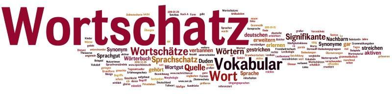 Wortschatz (ohne Fachwortschatz) Überblick Allgemeinwortschatz der deutschen Sprache Wortschatz in Goethes Werken Wortschatz eines