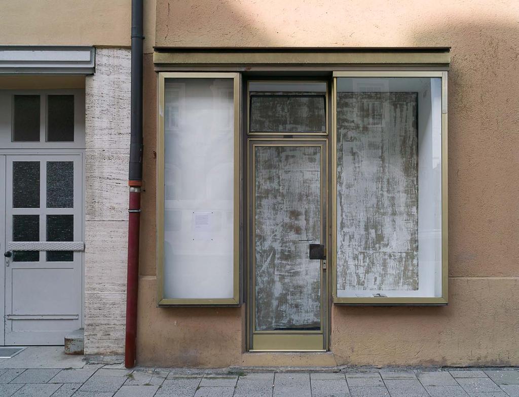 Acryl und Lack auf Fenster, 2014 o.