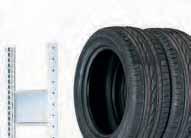 Autoteilelagerung Reifenregal Aussteifung durch Traversen Eigenschaften beidseitige Bestückung und Entnahme der Reifen Ebenen im Raster von 25 in der verstellbar kombinierbar