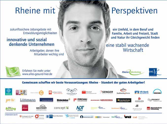 03 Netzwerke und Initiativen Initiative Rheine Standort der guten Arbeitgeber Rheine will sich im Wettbewerb mit anderen Standorten stärker profilieren.