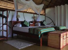 Lage: Die Lodge liegt am Rande des Queen Elizabeth National Parks mit herrlichem Blick auf die Savanne, die entfernten Mondberge und die versunkene Kyambura-Schlucht.