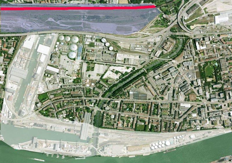 EU corridor 24 Terminal Basel Nord kombiniert mit neuem Hafenareal Rheinhafen Basel-