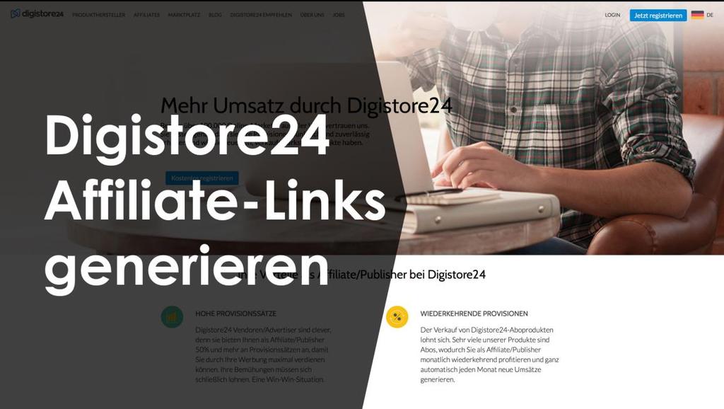 Den genauen Ablauf, wie Sie bei Digistore24 Affiliate-Links generieren können, finden Sie in der Videoanleitung zum Arbeitsbuch. Hier geht s zur Videoanleitung Herzlichen Glückwunsch.