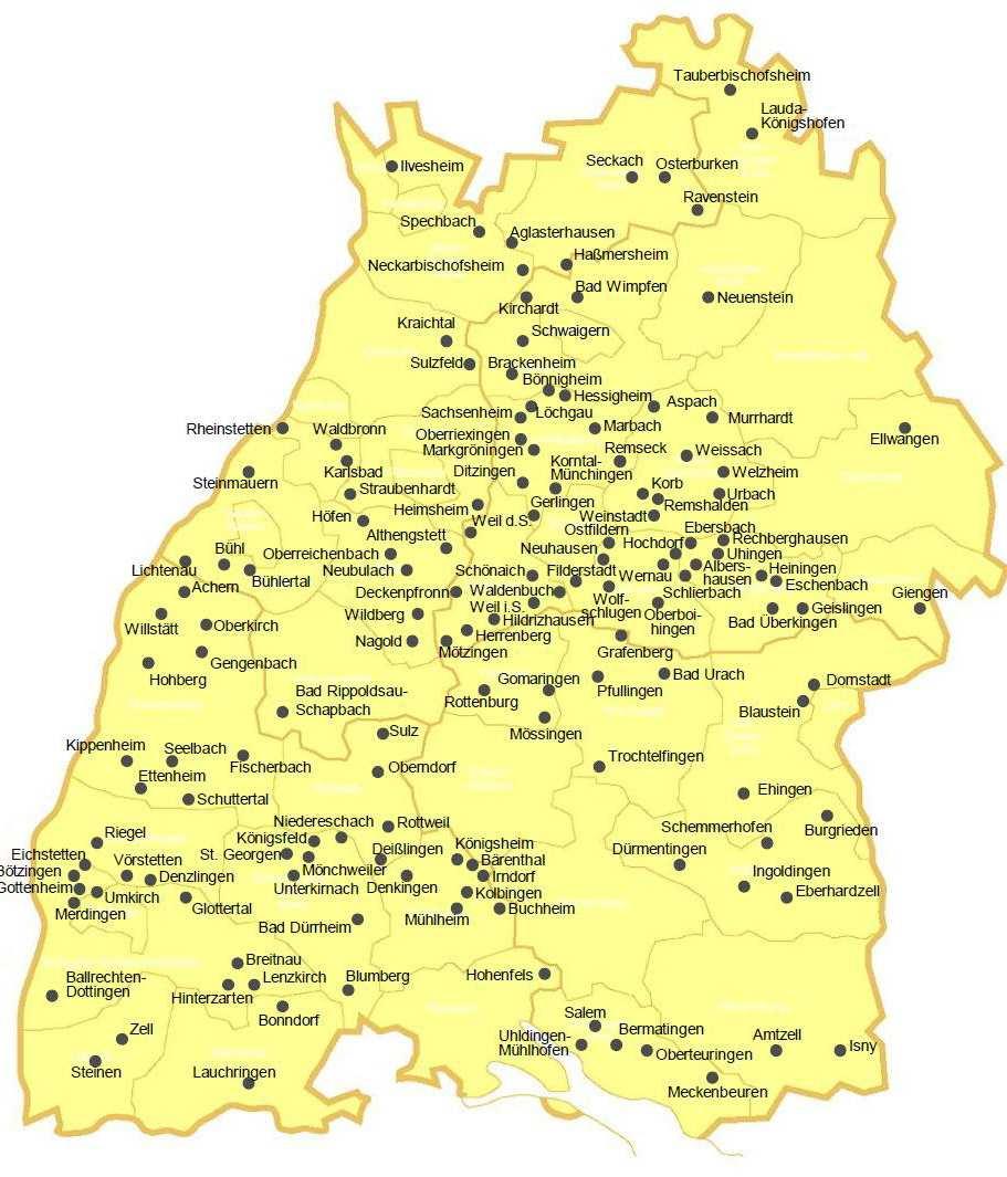 Grundlage: Auswertung von Erfahrungen aus 11 Jahren Gemeindenetzwerk BE Baden-Württemberg 152