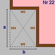 Geometrieausdruck OG1 Rechteck einspringend am Eck a = 1,71 b = 3,15 lichte Raumhöhe = 2,5 + obere Decke:,4 => 2,9m BGF -5,39m² BRI -15,62m³ Wand W1 Wand W2 Wand W3 Wand W4 Decke Boden -9,14m² AW2