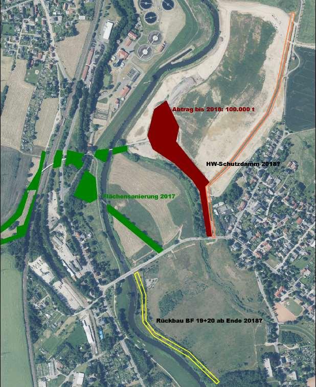 EWV Zwickau Nord WISMUT Sanierung in Crossen Wismut Sanierung in Crossen 2017 bis Ende 2018 Flächensanierung im Rahmen