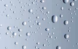 Der im Wasser enthaltene Kalk setzt sich beim Verdunsten des Wassers in den kleinen Glasporen ab und