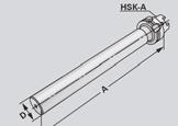 Kontrolldorne Test arbors Mandrins de contrôle (DIN 69893) HSK-A Zur Abnahme von Werkzeugmaschinen gemäß ISO-Empfehlung R230 oder zur Überprüfung der Werkzeugspindel.