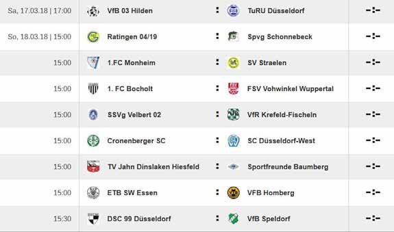 24. Spieltag Oberliga Niederrhein Saison 2017/18-24.