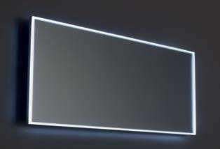 Blue-Vibe-System 154,080* Spiegel mit LED Beleuchtung: umlaufende LED-Hintergrundbeleuchtung, LED-Temperaturfarbe 6000K,