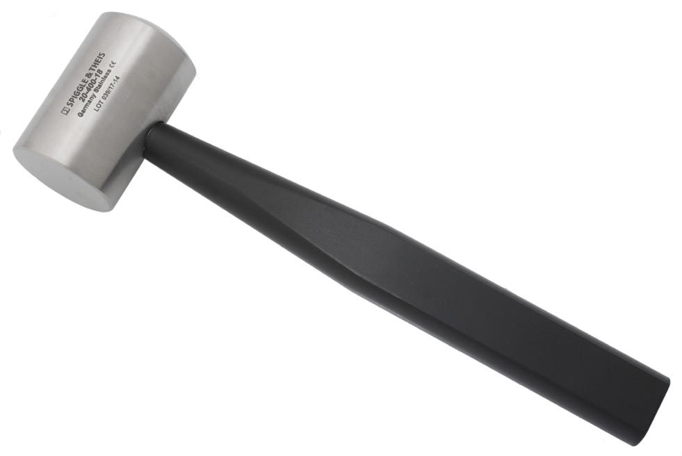 Metal mallet with replaceable nylon facings, 320 g, 18 cm 20-401-18