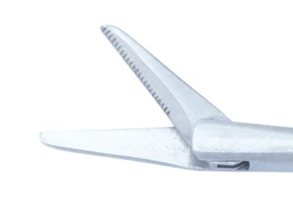 vergoldet, 10,5 cm Weber nasal scissors, very fine, straight,