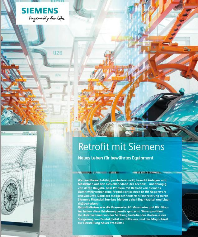 Siemens Customer Service Anwendungsbeispiel: Finanzierungsmodell bei Digithemen & Modernisierung IBK Fibertec