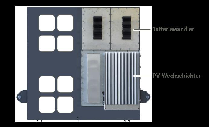 E3/DC GmbH 6 Elektrischer Anschluss 6.4.4 Rückseite Gerät Batteriewandler und PV-Wechselrichter Abb.