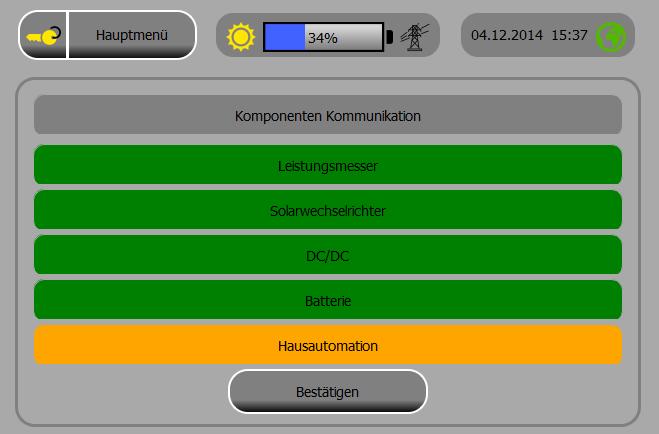 8 Inbetriebnahme E3/DC GmbH 8.6 Korrekte Funktion der Systemkomponenten bestätigen Das Energiemanagement startet, sobald Netzspannung am Hauskraftwerk anliegt und die Anmeldung am System erfolgt ist.