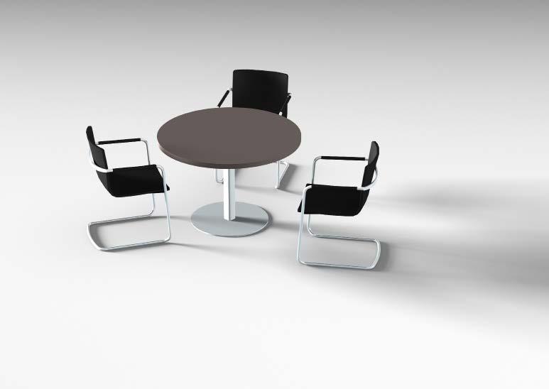 Besprechungstische/Conference tables Meeting- und Konferenztische von Sono gibt es in drei unterschiedlichen Varianten: Runde Tische, rechteckige Tische mit einer starren