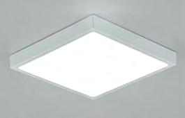 LED-Deckenleuchte Kunststoff, weiß, H 75, Ø 600 inkl.