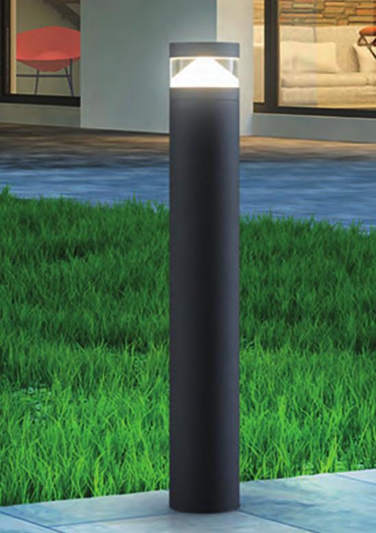Außenleuchten [] LED-Fassadenleuchte Aluminium, anthrazit, B