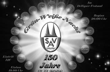 Jetzt wollen die Sportler feiern: Am Sonnabend, dem 15. November 2008 findet anlässlich des 150-jährigen Jubiläums der SV Alfeld die Grün-weiße Nacht im Delligser Festsaal statt.