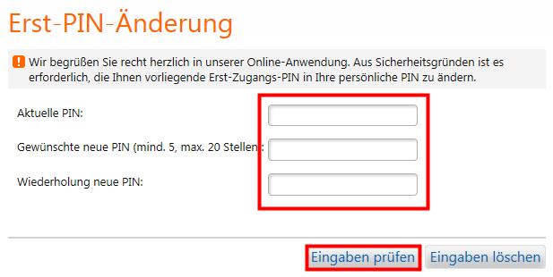 7. Erstanmeldung über ebanking: Gehen Sie auf unsere Homepage www.rb-hersbruck.de und starten Sie das ebanking.