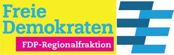 FDP-Regionalfraktion Postfach 2160 71370 Weinstadt Kronenstrasse 25 FDP-Fraktion im Verband Region Stuttgart Kai Buschmann, Armin Serwani, Albrecht Braun, Gudrun Wilhelm Geschäftsstelle: