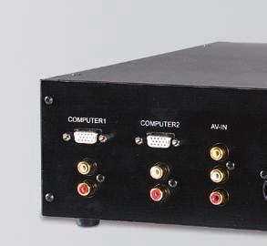 MMc 84: Anschlusspaneel, Vorverstärker, Signalprozessoren, AV-Switch und