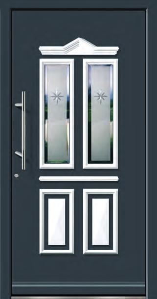 Innen- und Außenansicht Weiße Haustür Classic-Line Zusatzoptionen Fügen Sie ganz einfach die gewünschten Zusatzoptionen hinzu und gestalten Sie so Ihre persönliche Haustür.