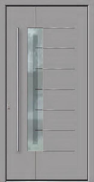 Das flügelabdeckende Türblatt. Gewöhnlich wird das Türblatt in den Flügel Ihrer neuen Haustür eingesetzt.