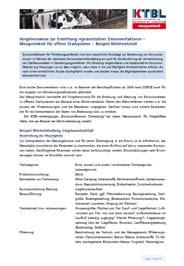 Management Systems Daraus für Deutschland abgeleitet: KTBL-Messprotokolle für offene und