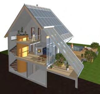 Energieeffiziente Gebäudekonzepte Sonnenhaus