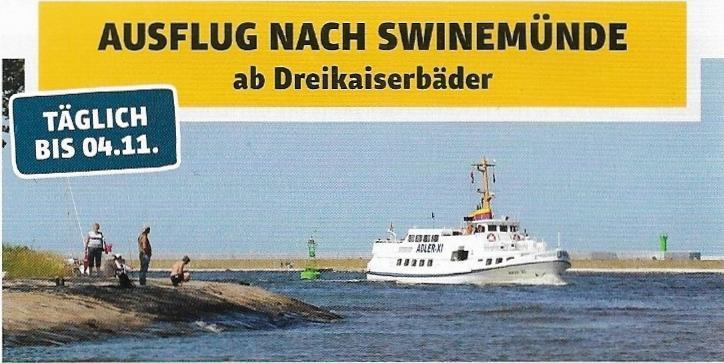 3. Tag Freitag, 05.10.2018 Tagesausflug nach Swinemünde / Swinoujscie (PL) Mit Adler Schifffahrt https://www.adler-schiffe.de/ab-usedom/swinemuende-ausflug.