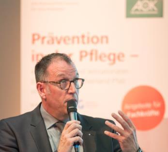 AOK-Engagement: Prävention in der Pflege Die AOK Rheinland-Pfalz/Saarland hat ein neues Paket an Präventionsmaßnahmen geschnürt und bietet jetzt auch spezielle Programme