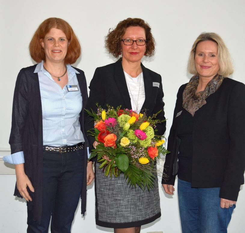 Bild unten (von links): Bettina Wolf (IHK Bodensee- Oberschwaben), Ricarda Bayer (rb